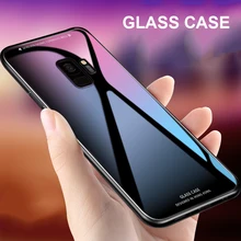 Par Samsung Galaxy S10 Mais Caso Luxo Brilhante Moldura Vidro Temperado Silicone Rigido Capa Samsung Galaxy Note 9 S9 alem s10e(China)