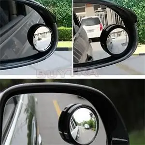 2Pcs Car Vehicle Blind Spot Dead Zone Mirror Rear View Small Round Auto Side 360 Wide Angle Convex | Автомобили и мотоциклы