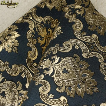 

beibehang European Gold Foil Reflective Wallpaper Damascus papel de parede Living Room Sofa Background KTV Restaurant Bar