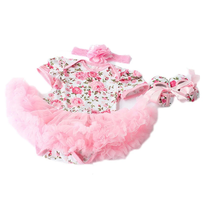 Cute 3pcs Rose Flower Newborn Baby Girls Romper Tutu Dress Jumpsuit Outfits Clothes Pink 0-3 Month Cute 3pcs Rose Flower Newborn Baby Girls Romper Tutu Dress Jumpsuit Outfits Clothes Pink 0-3 Month