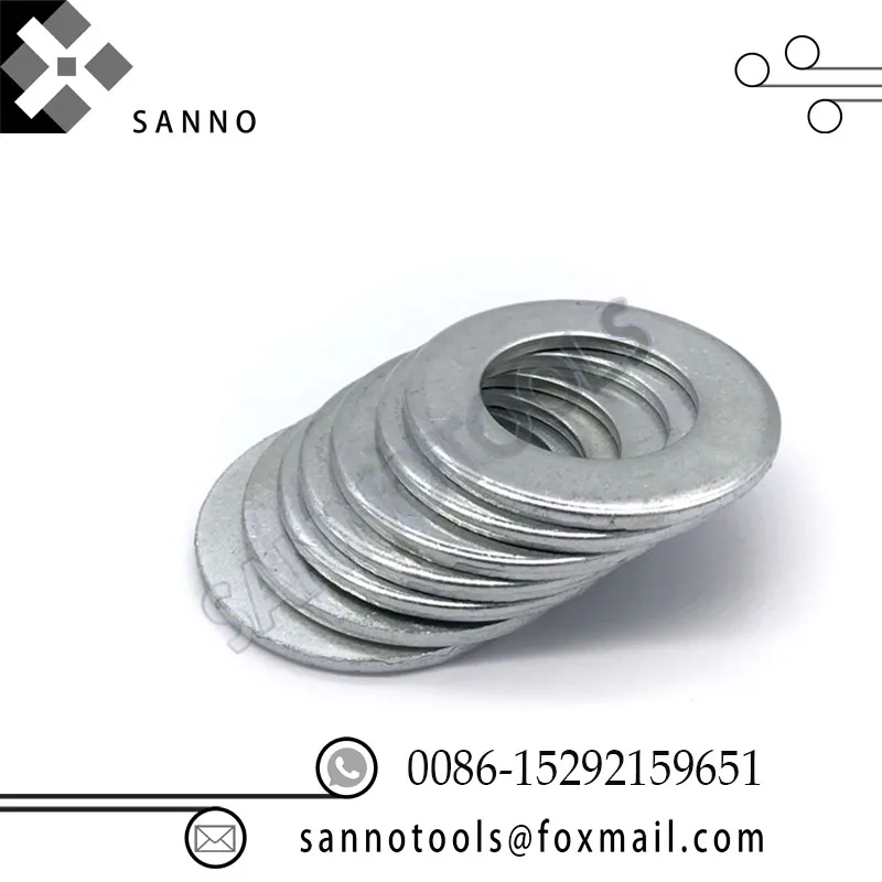 Zinc flat washer M4 M5 M6 M8 M10 M12 M14 M16 M18 M20 M22 M24 M27 round flat plain, galvanized mould o-ring shape gasket (3)