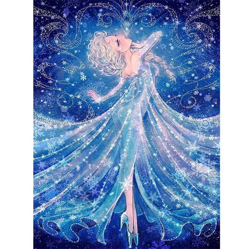 

Dancing Girl Diamond Painting Cartoon 5d DIY Full Square Anime Embroidery Mosaic Crossing Decoration for Home with Drill Kit
