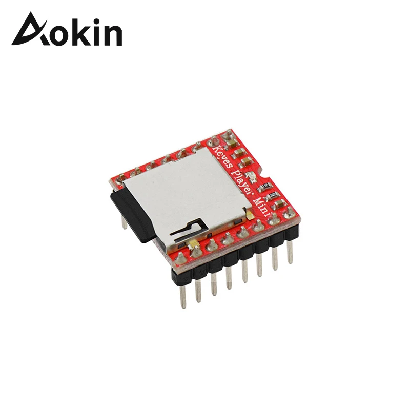 Aokin для Arduino мини mp3-плеер MP3 модуль TF карты U диск аудио голосовой модуль доска DF Play Mini MP3