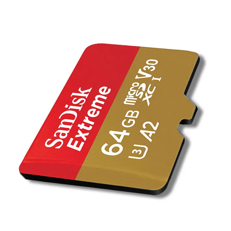 SanDisk Extreme Micro SD карта U3 V30 A2 4K 64GB 128GB 256GB SDXC Mcrosd 32GB SDHC TF карта A1 флэш-карта памяти для дрона