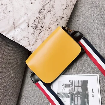 

2019 Handbags women Shoulder female mini Crossbody bag Red Yellow Flap Messenger Bag Canvas Strap Female Clutch girls kids