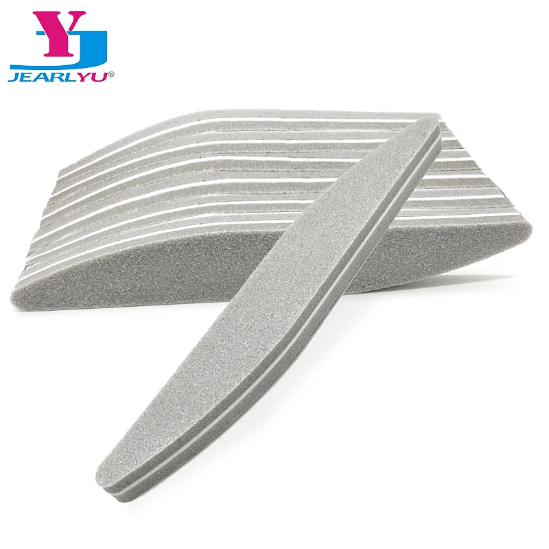 20 Pcs 100/180 Emery Nail File Buffer Double Side Leaf Style Down