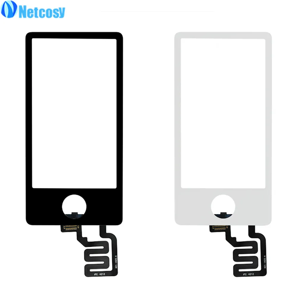 

Netcosy For iPod Nano 7th Generation Black/White Front Touch Screen Digitizer Glass Lens Panel Replacement Parts For iPod Nano 7