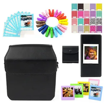 

7 in 1 Accessories Kit for FUJIFILM instax SHARE SP-3 /Black Camera Case/Films Bag/Frames/Ablum/Stickers/Lace Border/Wood Clips