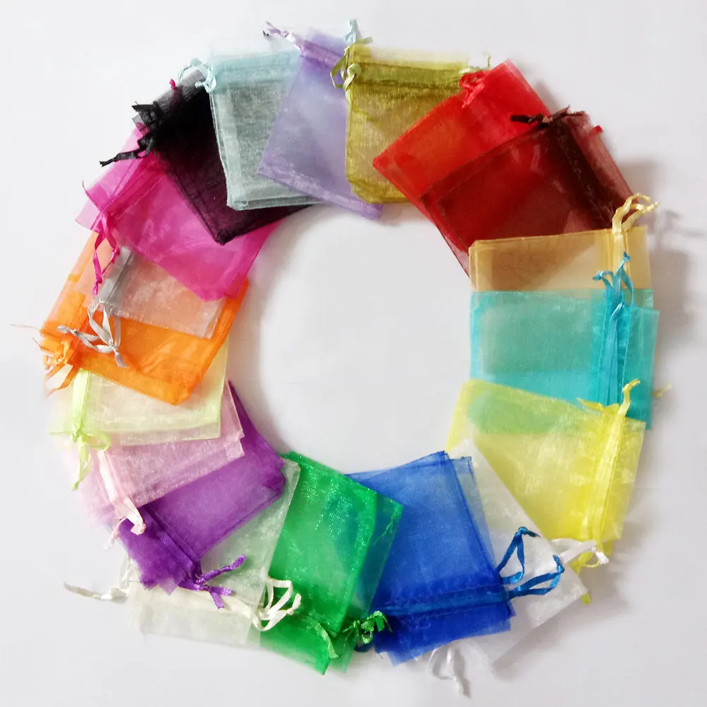 

17x23cm organza bag 500pcs jewelry packaging display jewelry pouch gift bags for wedding drawstring bag woman travel storage bag