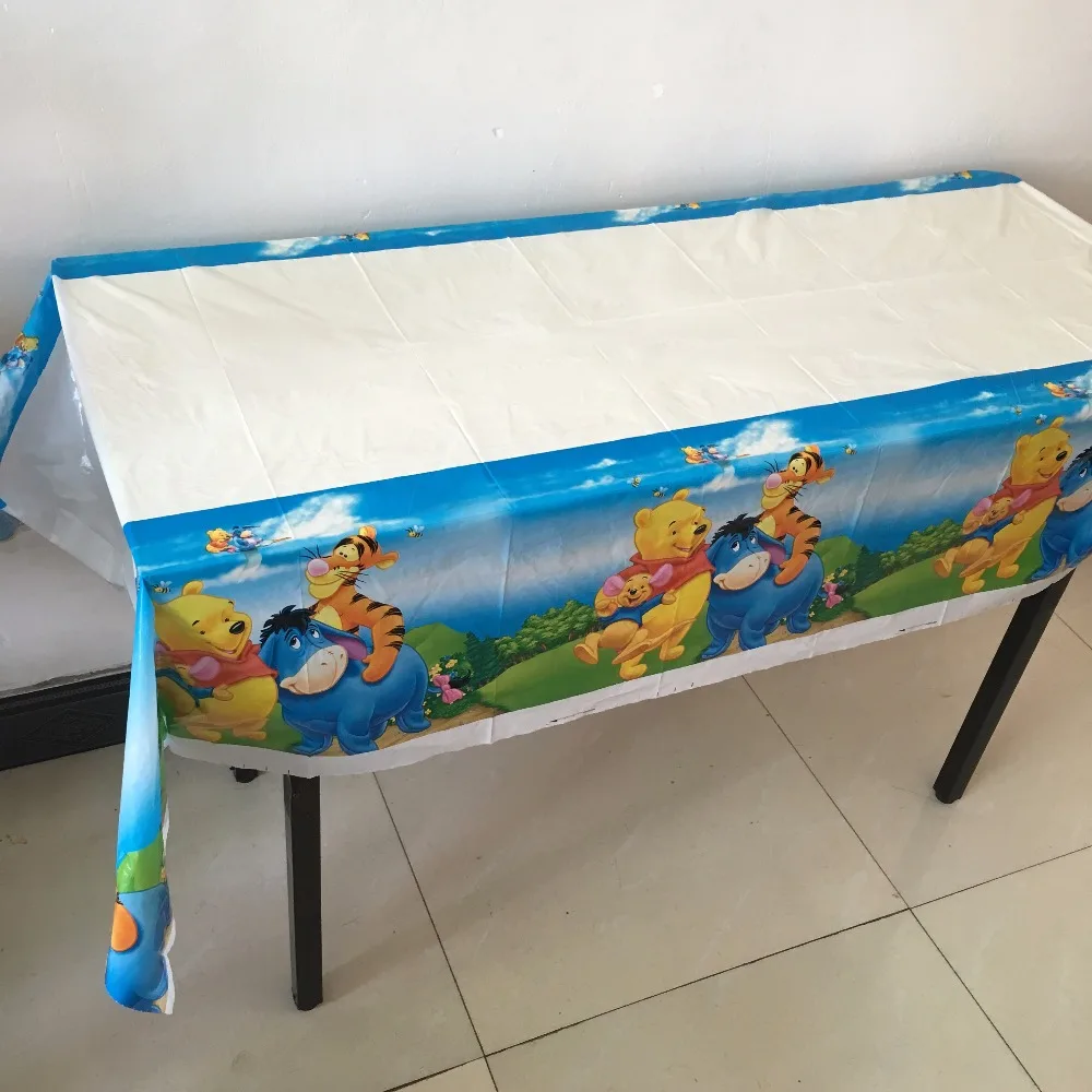 

1PCS/LOT WINNIE THE POOH TABLECLOTHS KIDS BIRTHDAY PARTY SUPPLIES HAPPY BIRTHDAY PARTY FAVORS WINNIE THE POOH TABLE COVERS
