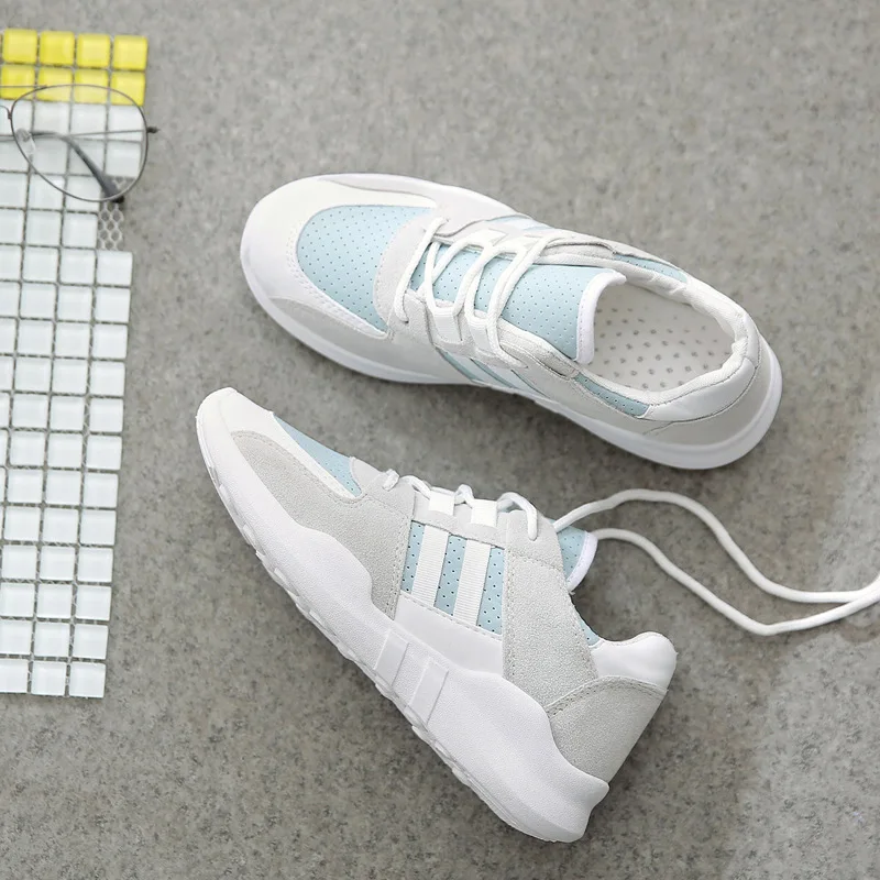 

Women's Shoes Sneakers Flat Casual Shoes Women Lac-up High Quality 2018 Spring Fashion Mesh Mixed Molors Breathable