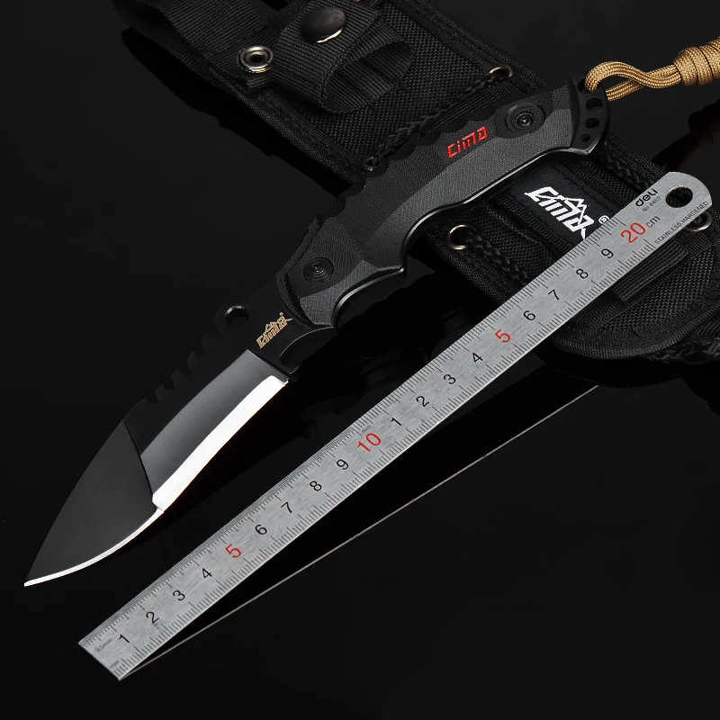 CIMA military Fixed Blade fighting knives, outdoor survival knife,G10 handle,AUS-8 steel