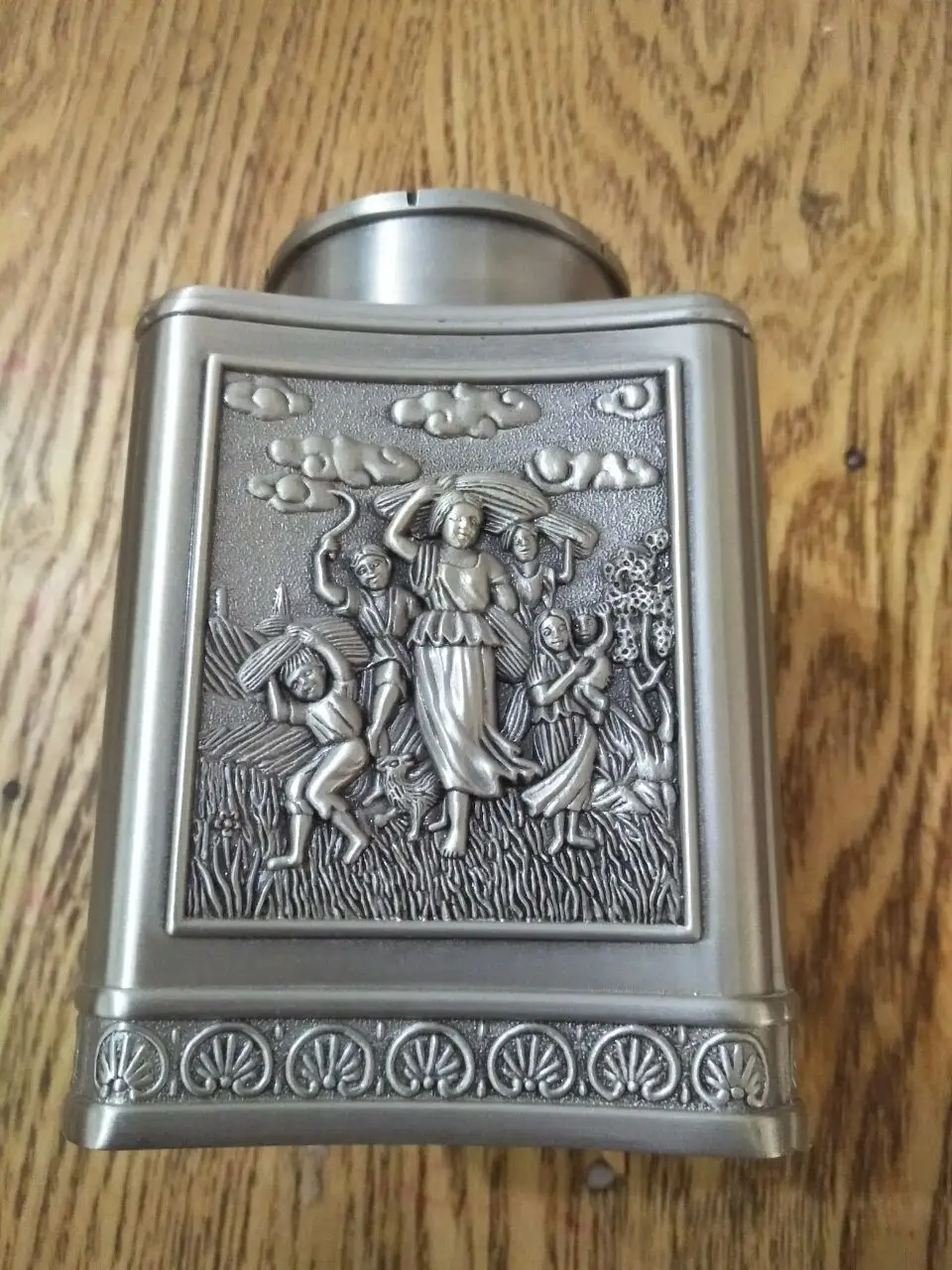 Exquisite hand-carved ORIENTAL OLD TIBET SILVER Beauty tea caddy | Украшения и аксессуары