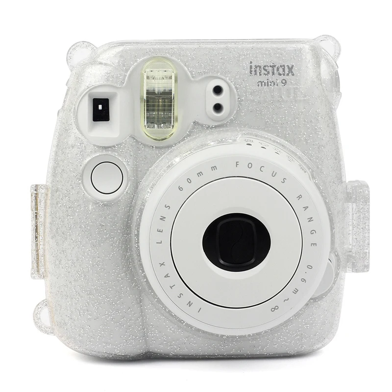 Прозрачный Блестящий жесткий прозрачный пластиковый чехол для Fujifilm Instax Mini 8 чехол для камеры Пылезащитная Водонепроницаемая Защитная сумка для камеры