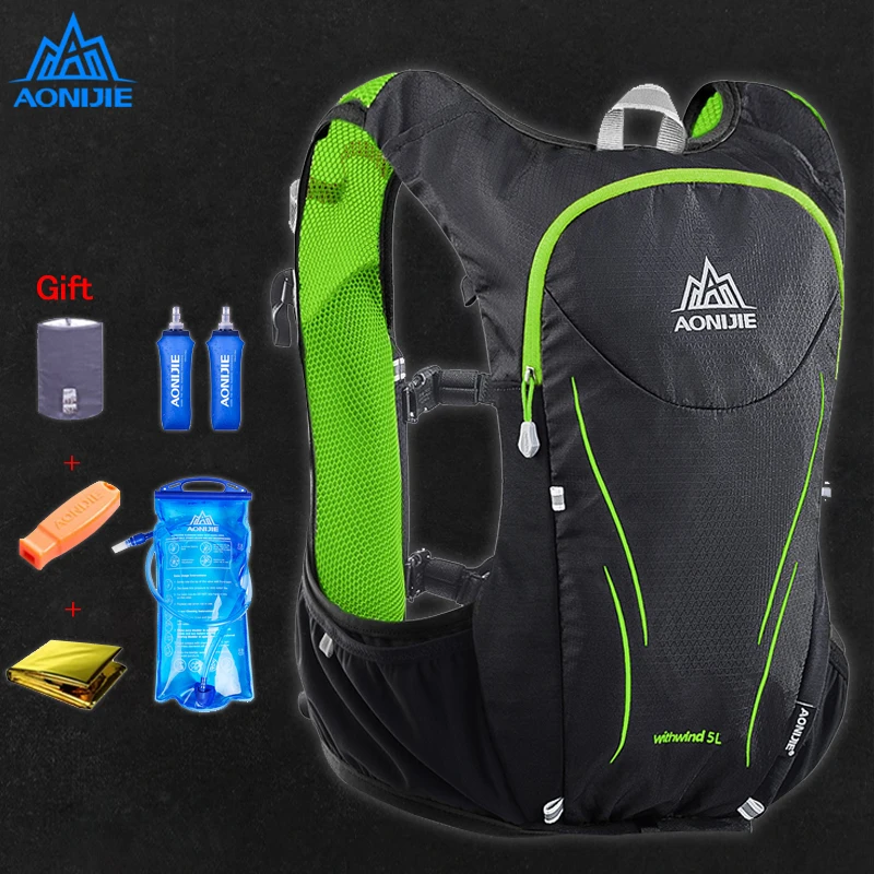 AONIJIE 5L Outdoor Sports Backpack Women / Men Marathon Hydration Vest Pack for Exchange Lightweight Cycling Hiking Water Bag AONIJIE 5L Outdoor Sports Backpack Women / Men Marathon Hydration Vest Pack for Exchange Lightweight Cycling Hiking Water Bag