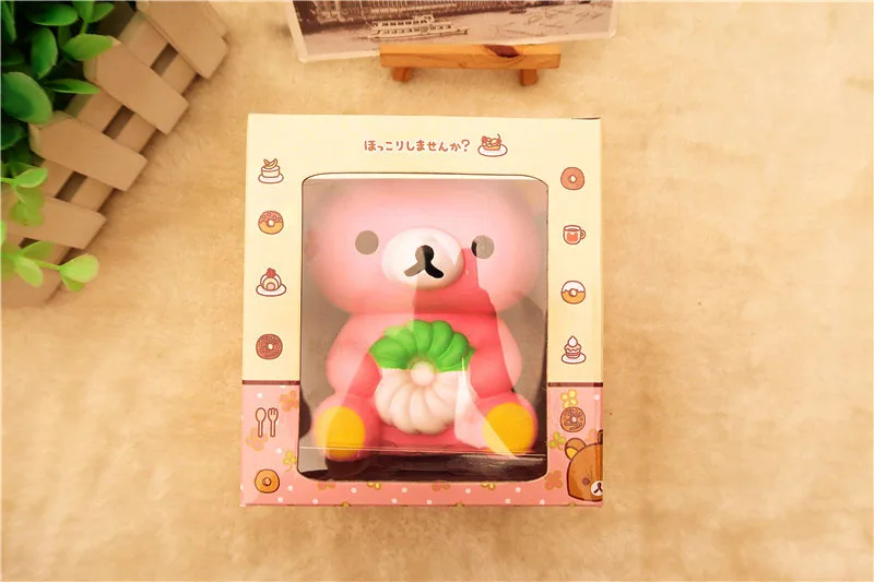 ; 6 шт./лот Rilakkuma jumbo медленно распрямляющийся мягкий кавайный мягкий игрушка очаровательны kuwaii игрушки 6 цветов