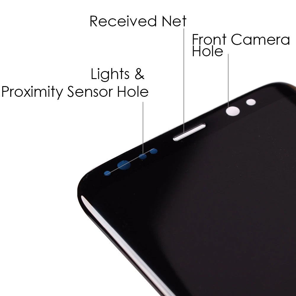 ЖК дисплей Super AMOLED 5 8 дюйма для SAMSUNG GALAXY S8 с сенсорным экраном и дигитайзером в