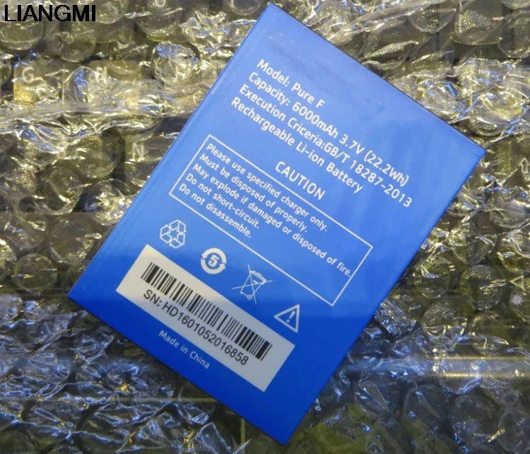 

High Quali 6000mAh Pure F Battery For Highscreen Boost 2 Boost2 Smartphone with phone stander for gift