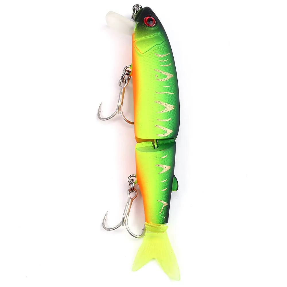 Neon Green Lure DW42 113mm 3D Eyes Fishing Lures Trulinoya BKK Treble