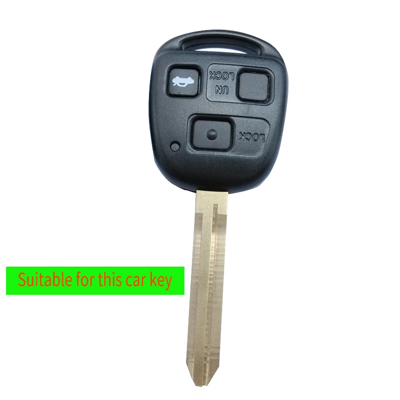Чехол из натуральной кожи с пультом ДУ для Toyota Tarago RAV4 Corolla Camry Celica Avalon|car key case cover|key