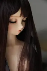 BJD кукла парики темперамент волосы парики для 1/3 1/4 1/6 BJD DD SD MSD YOSD кукла длинные прямые черные высокотемпературные провода парики