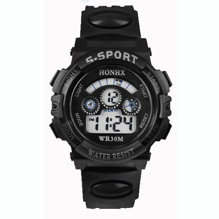Waterproof Children Boy Digital Led Quartz Alarm Date Sports Wrist Watch Dropshipping 3