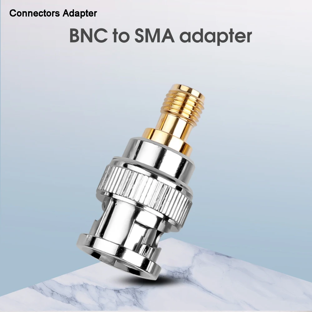 4 шт. Разъем адаптеры BNC штекер SMA гнездо прямой RF разъем адаптера