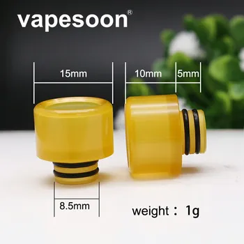 

10pcs/lot Safe Healthy yellow color Resin Drip Tip For 510 Caliber Atomizer Electronic Cigarette Nozzle Vape Mouthpiece