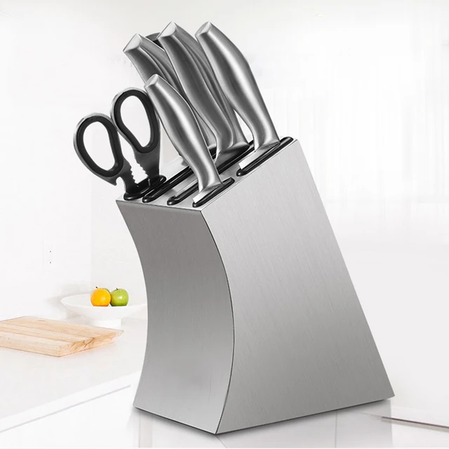 304 Stainless Steel Knife Holder Multifunction Storage Knife Block