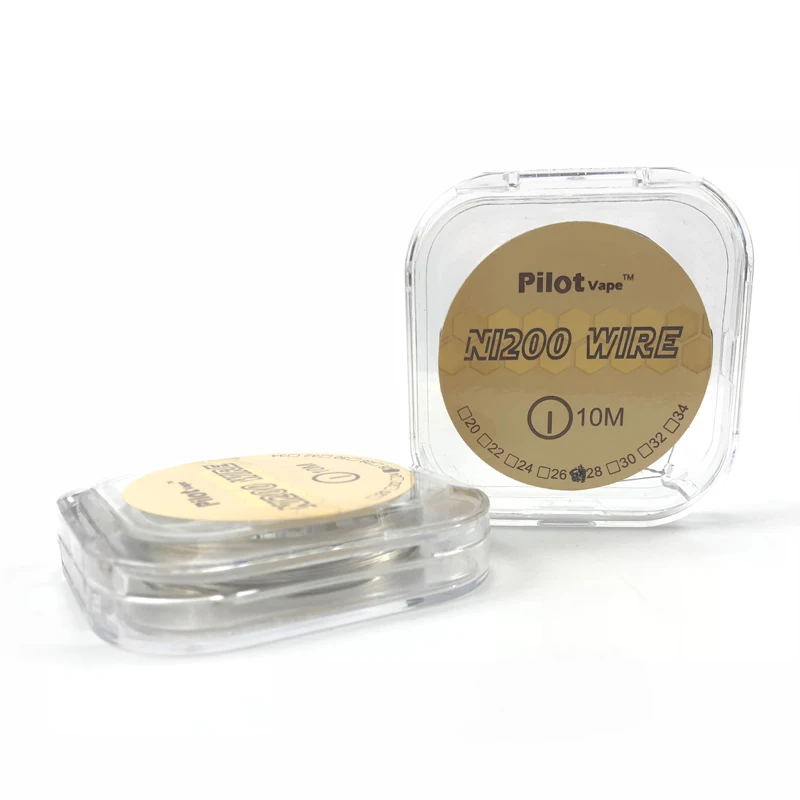 Pilot Vape 10m/roll Ni200 Heating Wires 26/28GA Heating Wire for RDA RTA Atomizer Pilot Vape 10m/roll Ni200 Heating Wires 26/28GA Heating Wire for RDA RTA Atomizer