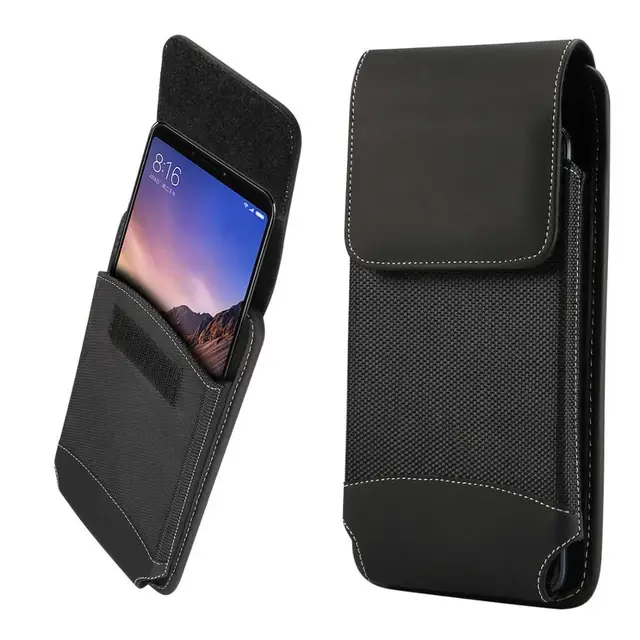 US $4.54 Universal Belt Clip Case 4.7-6.9 inch Waist Bag for Huawei P20 P30 Pro Nokia 6 Pouch Holster for Sa
