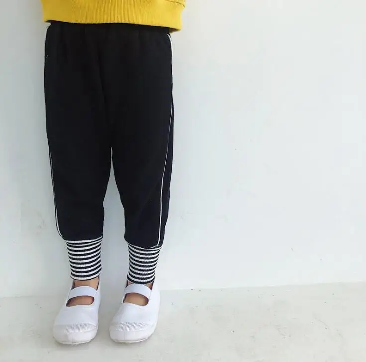 Korea style wholesale girls boys harem pants autumn cotton fashion kids pants 1-7t HW108
