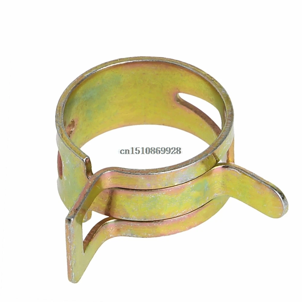 100Pcs 6 22mm Spring Clip Fuel Line Hose Water Pipe Air Tube Clamps