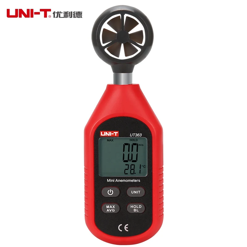UNI-T UT333 UT353 UT363 UT383 Цифровой термометр гигрометр анемометр ручной измеритель скорости ветра C/F - Цвет: UT363