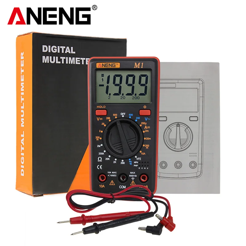 

ANENG Digital Multimeter M1 Red Multimetro esr Transistor Tester Digital RM Mastech uni multi Meter Meter Sanwa Multimetre F050