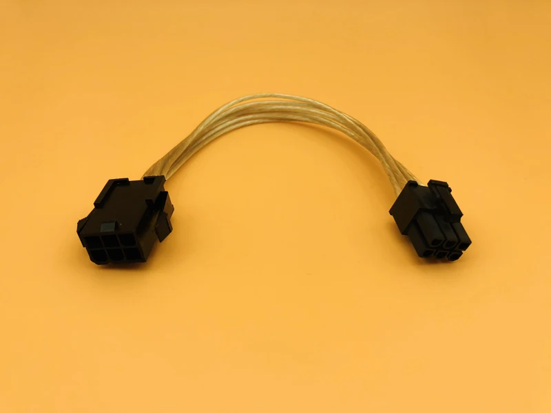 20cmPCI Express 6Pin Female to 6Pin Male Power Converter Cable CPU Video Graphics Card 6Pin to 6Pin PCIE Power Cable for Mining