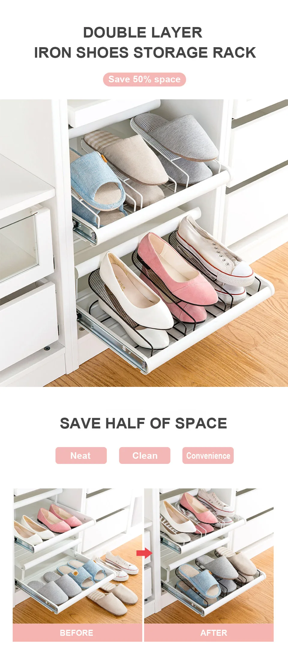 durable shoe rack on 4pcs Durable Shoe Organizer Footwear Support Slot Space Saving Cabinet Closet Stand Shoes Storage Rack Shoebox Shoe Racks Organizers Aliexpress