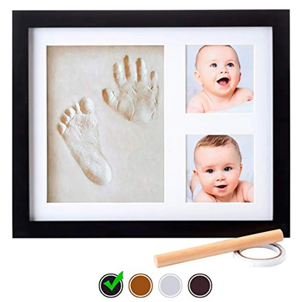 Bebê recém-nascido Handprint Footprint Kit Casting Infantil