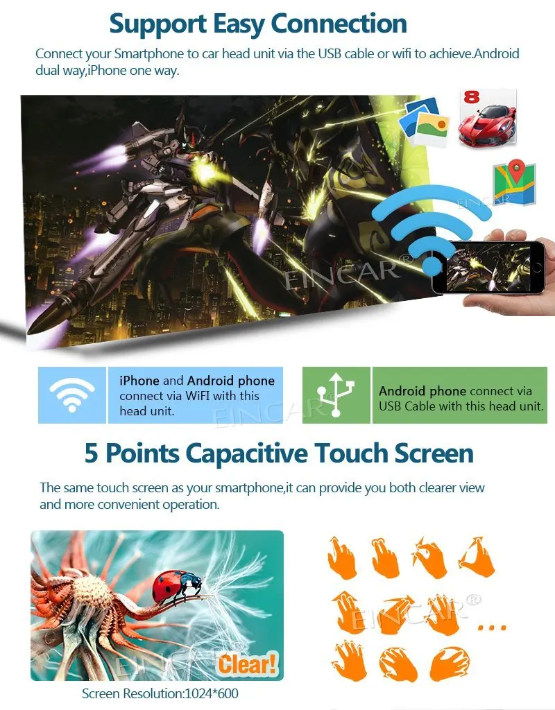 Sale Android 7.1 Car Stereo Radio Octa Core with Bluetooth GPS Navigation Support Fastboot Wifi MirrorLink AUX USB SD Backup Camera 2