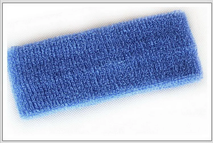 Различные цвета хлопок спортивная повязка на голову/Милая повязка на голову пот группа/бандаж - Цвет: Lake Blue