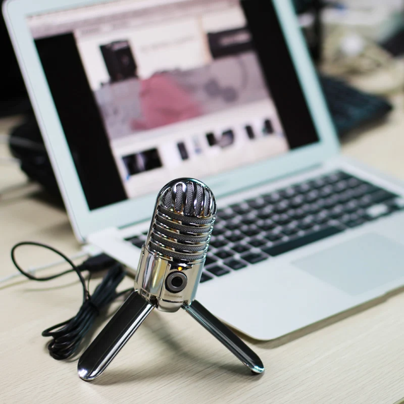 100% оригинал SAMSON Meteor Mic USB конденсаторный микрофон кардиоид для компьютера ноутбук