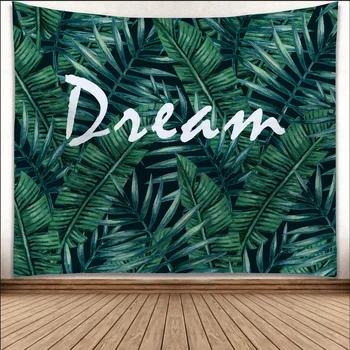 

Wall Hanging Tapestry Bohemian Palm Leaf Cactus Blanket Boho Hippie Beach Towel Wall Decorative Carpet Mandala for Living Room