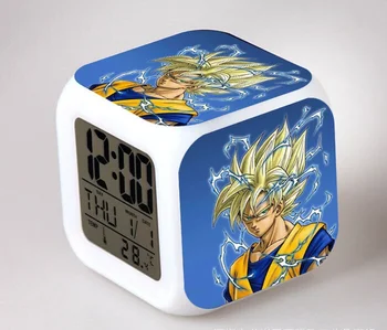 

Japan Anime DRAGON BALL Z Son Goku 7 Color Change Glowing Alarm Clock