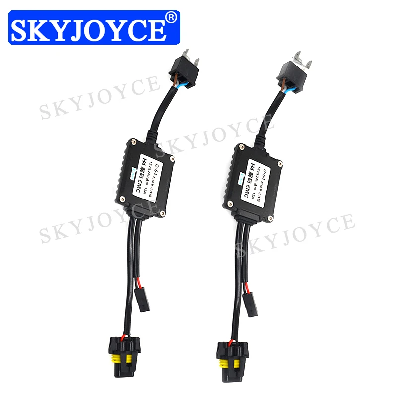 

SKYJOYCE 12V 24V H4 Bixenon HID Decoder No Error Canbus EMC H4 Hi/Lo Beam H4 HID Canceller Control cable H4 canbus HID Decoder