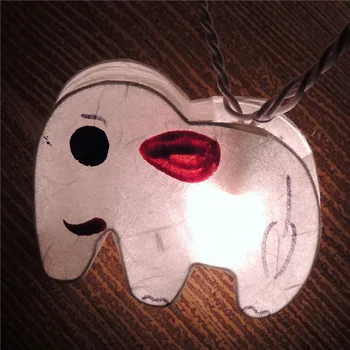 

LED Battery Operated Indoor Night Lights elephant Lamp Hanging Lights for Children Bedroom Decoration 20 Lights/set