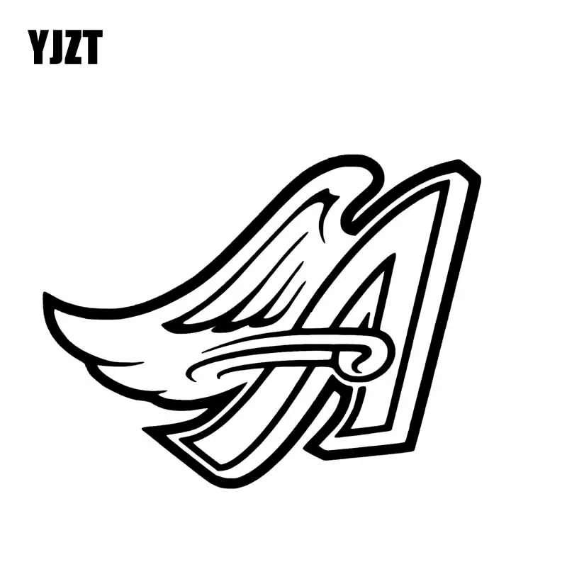 YJZT 16 4*12 5 см летающий Ангел модный крутой дизайн Автомобильная наклейка Silhoutte