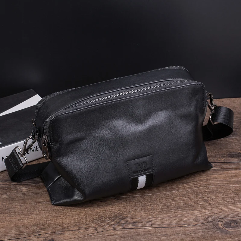 

BAQI Brand Men Handbags Genuine Leather Cowhide Men Shoulder Bag Crossbody Messenger Bags High Quality 2019 Fashion Business Bag