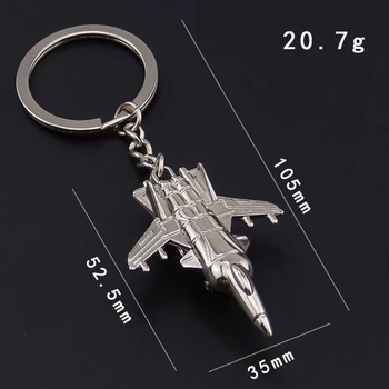 

24 Pcs/Lot Sukhoi Su-47 Key Chains Rings Holder For Car Firkin Air Craft For Man Women High Quality Gift Bulk Wholesale
