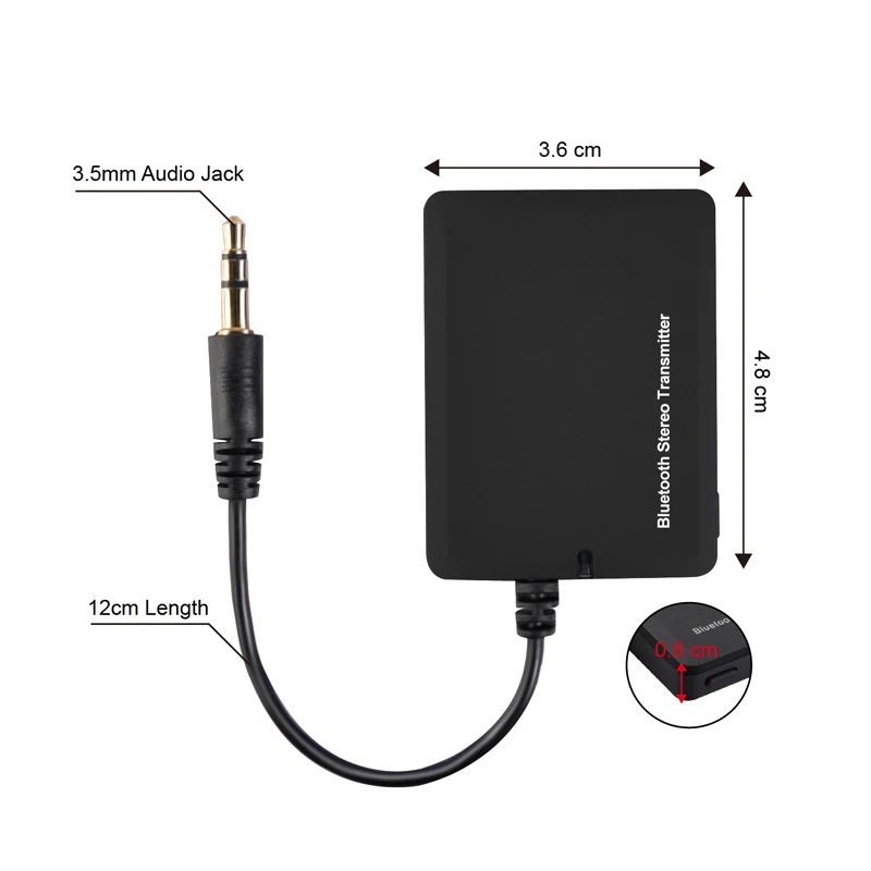 Bluetooth передатчик беспроводную передачу Мини аудио 3.5 мм A2DP стерео Dongle адаптер для