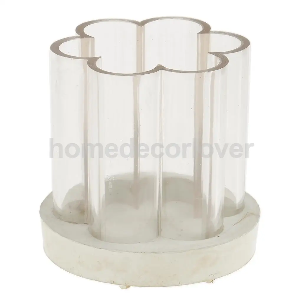Flower Shape Plastic Candle Mould Mold Soap Mould Tool for Candle Making Craft 7x7.5cm